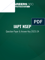 IAPT NSEP Question Paper Answer Key 2023 24