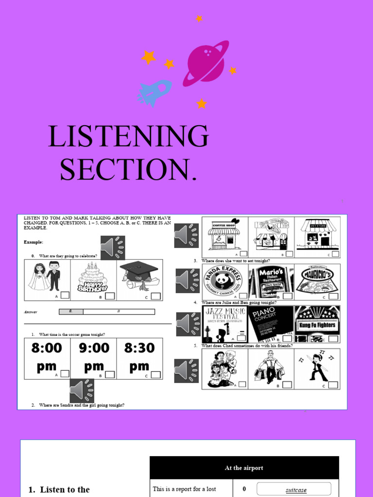 Listening & Vocabulary Practice | PDF