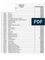 Lista de Precios Nutricion - Cuidado Personal - Amway Home