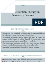 MNT in Pulmonary Diseases