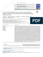 lated diet has growth and feed utilization efficiency advantages over trash fish