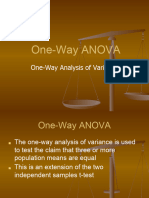 One-Way ANOVA