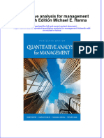 Free Download Quantitative Analysis For Management Thirteenth Edition Michael E Hanna Full Chapter PDF