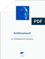 Krishnamurti Jiddu - Le Changement Créateur