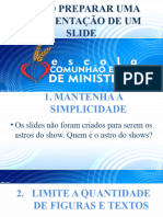 Como Preparar Uma Apresentao de Um Slide