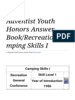 Camping Skills I