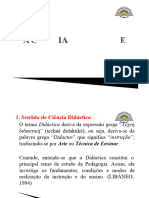 A CIÊNCIA DIDÁCTICA E SEU OBJECTO DE ESTUDO - Aula 1 - DG, PDF
