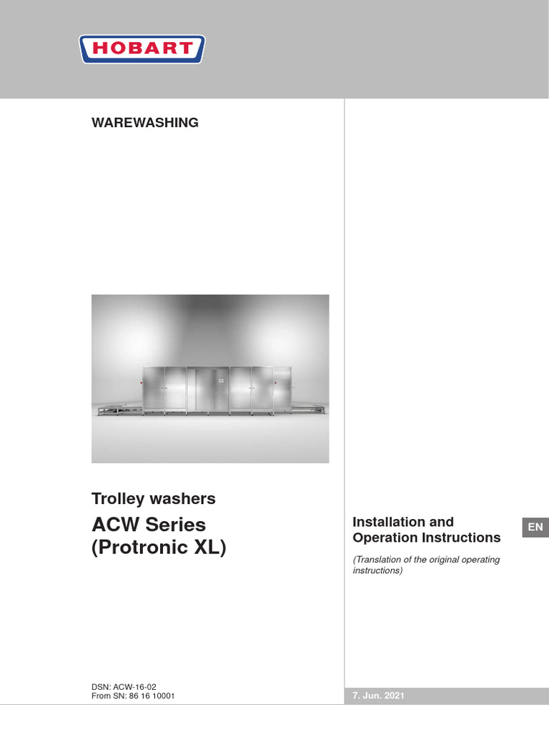 H WW Op-Manual ACW-16-02-ACW-ProXL en UK 0621 | PDF