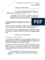 Contextos Surgimiento Sociología - Histórico y Filosófico