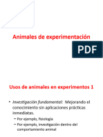 BIENESTAR ANIMAL Animales de Experimentación