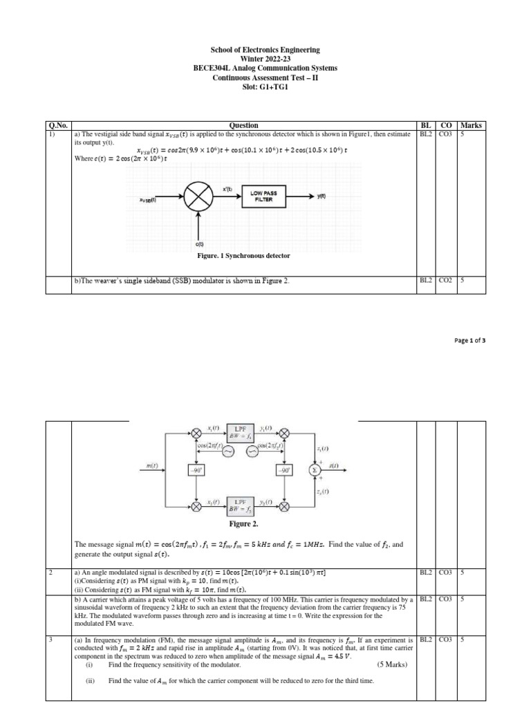 Winsem2022-23 Bece304l TH VL2022230500853 Cat-2-Qp - Key | PDF ...