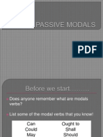 Passive Modals