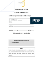 Pedido de 2ª Via