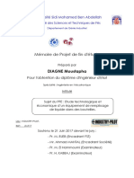 Etude Technologique Et Économique D'un Équipement de Remplissage de Liquide Dans Des Bouteilles - Moustapha DIAGNE