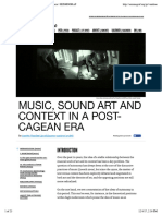 Vandso - Music, Sound Art and Context in A Post-Cagean Era - SEISMOGRAF