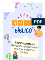 QUIZ BIBLICO - 250 Perguntas para Testar o Conhecimento Da Biblia