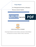 Human Resource Management Practices of Beximco Pharmaceuticals Limited