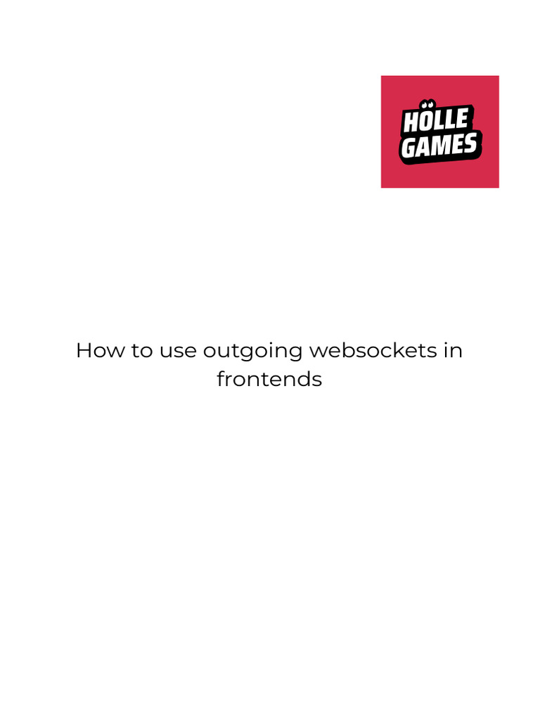 Implementing Game Pings with Websockets | PDF | Computers