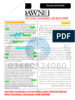 28 April Dawn Editorial