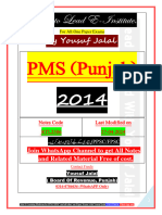 PMS 2014 Solved Paper