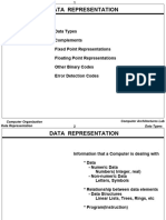 COA CH 03 (3rd Ed. M. Mano) - DATA REPRESENTATION