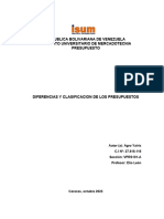 Diferencias y Clasificacion de Los Presupuestos Yairis Agro