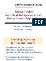 Organization Development and Change: Chapter Twelve: Individual, Interpersonal, and Group Process Approaches