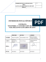 Informe de Instalación de Faena, Movimientos de Tierra Iván González Oliveros y Cía Lda. Relleno Sanitario Parque El Retamo