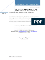 République de Madagascar: Document Sur Les Questions Générales