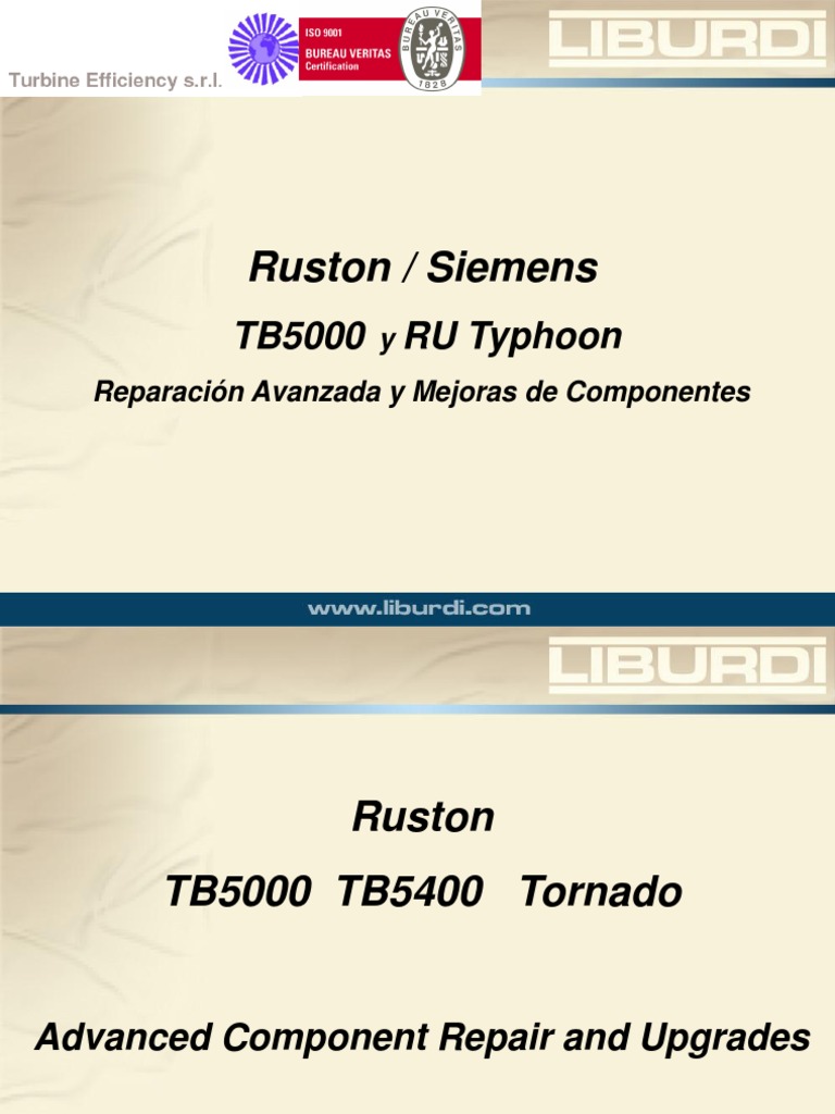 Liburdi Ruston TB5000 Tornado Presentation | PDF | Microstructure ...