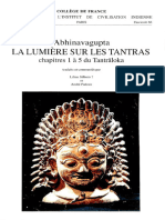 Lumière Sur Les Tantras_ Chapitres 1 à 5 Du Tantrāloka, La - Abhinavagupta (Rājānaka.)