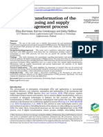 Digital Transformation of The Purchasing and Supply Management ProcessInternational Journal of Physical Distribution and Logistics Management