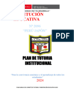 PLAN DE TUTORIA INSTITUCIONAL Y PLAN DE AULA 2024 PERÚ JAPON-