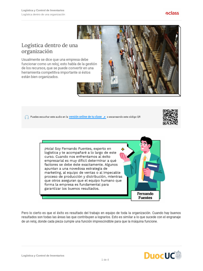 Logistica y Control de Inventarios Logistica Dentro de Una Organizacion ...