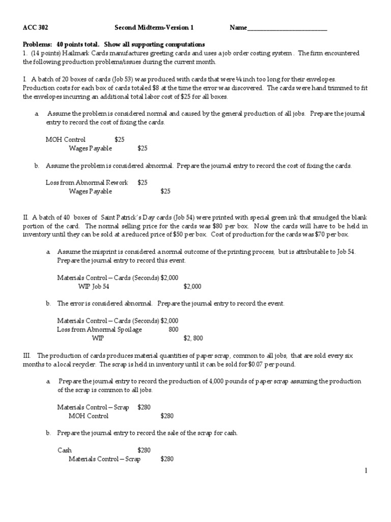 Costing and Inventory Management in ACC 302 | PDF | Cost Of Goods Sold ...