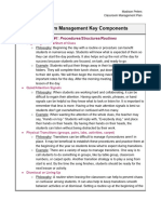 Maddie Peters - Classroom Management Key Components