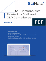 SciNoteELN-GMP&GLPcomplianceforlaboratories 2021 PDF