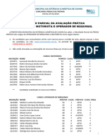 Resultado Parcial Pratico PM Cunha 012019