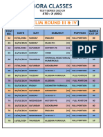 X SSC Prelim Round-III & IV 23-24