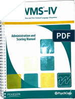 WMS-IV Administration and Scoring Manual - Australian and New Zealand Version (David Wechsler) (Z-Library)
