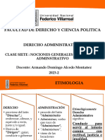 CLASE SIETE NOCIONES GENERALES DEL DERECHO ADMINISTRATIVO DAG 2023-2 (1)