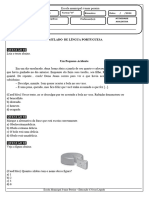 Simulado - 1 Bimestre 4 Ano - Língua Portuguesa - Recuperação