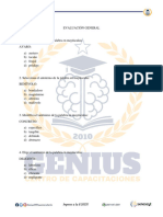 Evaluación General Pre Genius