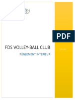 Reglement Interieur de Fds Volleyball Club