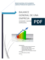 Modelo de Balance General de Una Empresa