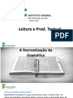 Normatização Gramatical