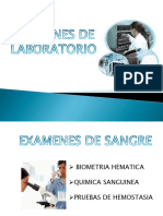 Examenes de Laboratorio