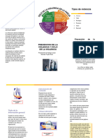 Folleto de Prevencion de La Violencia Intrafamiliar