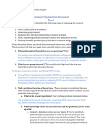 Phase I Research Organization Document