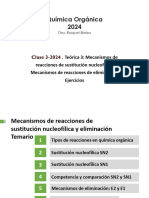 Clase 3-2024 QO Mecanismos de Reacciones de Sustitución y Eliminación